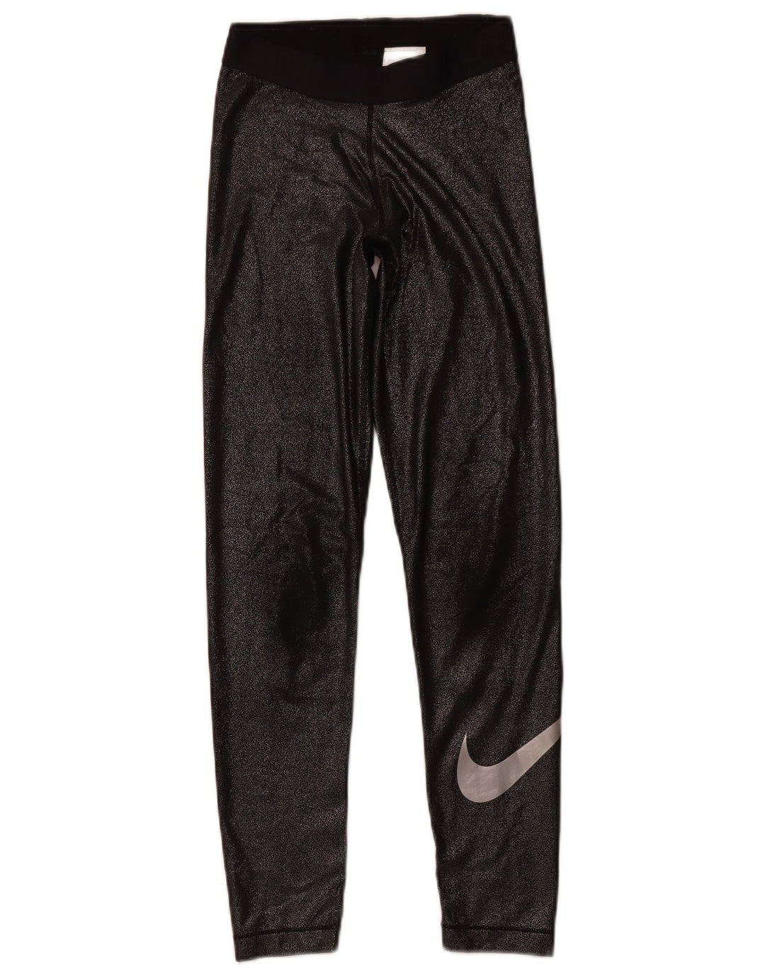 Женские леггинсы с рисунком NIKE Dri Fit UK 8, маленькие черные, полиэстер