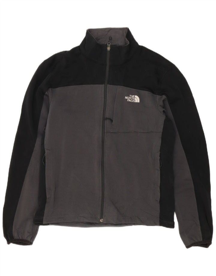 Мужской спортивный костюм THE NORTH FACE, верхняя куртка, средний серый полиэстер с цветными блоками