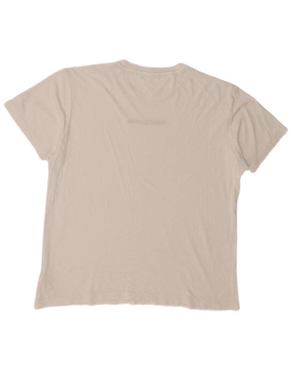 Женская футболка с рисунком Tommy Hilfiger Top UK 20 2XL, белый хлопок