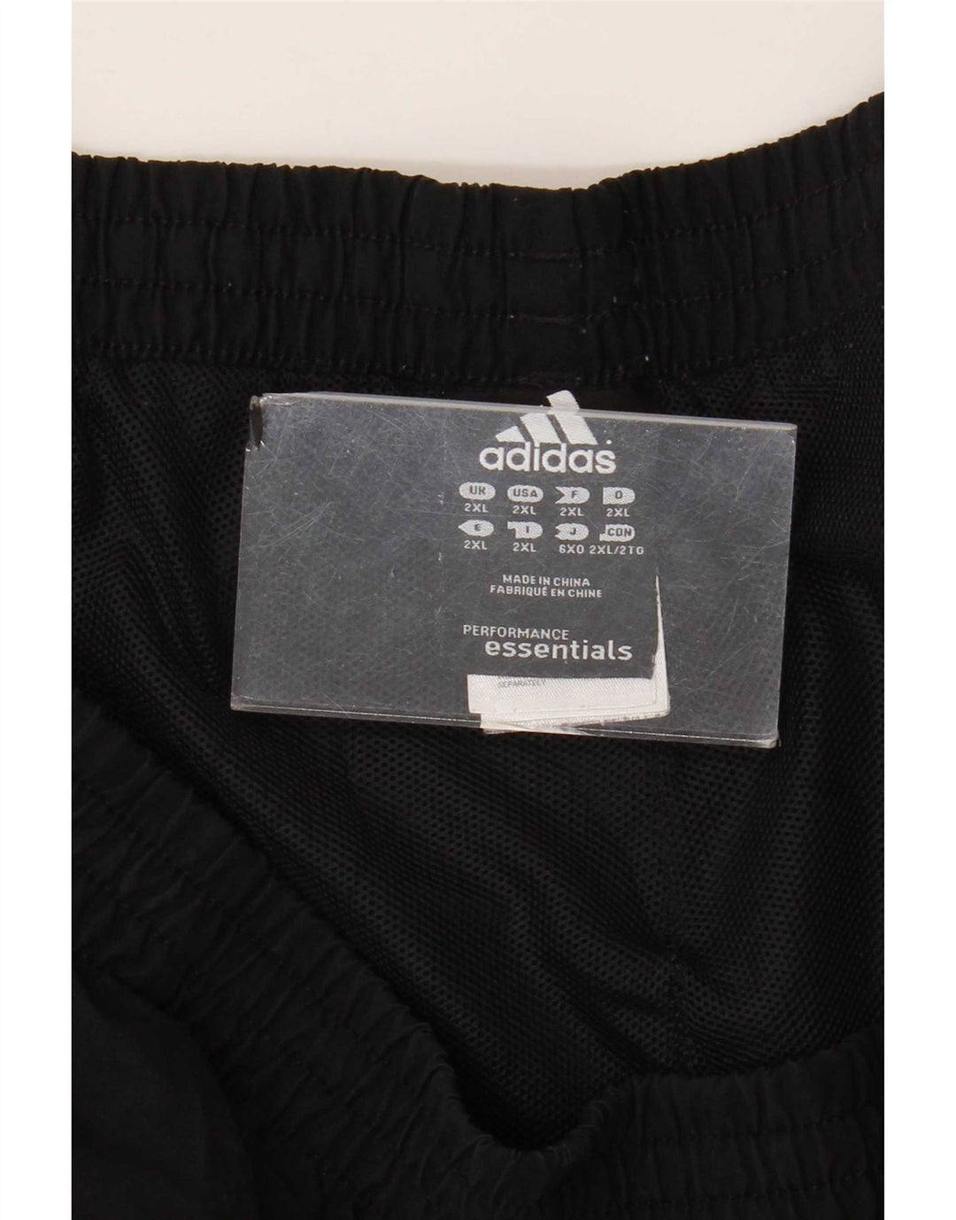 Мужские спортивные шорты Adidas 2XL, черный полиэстер