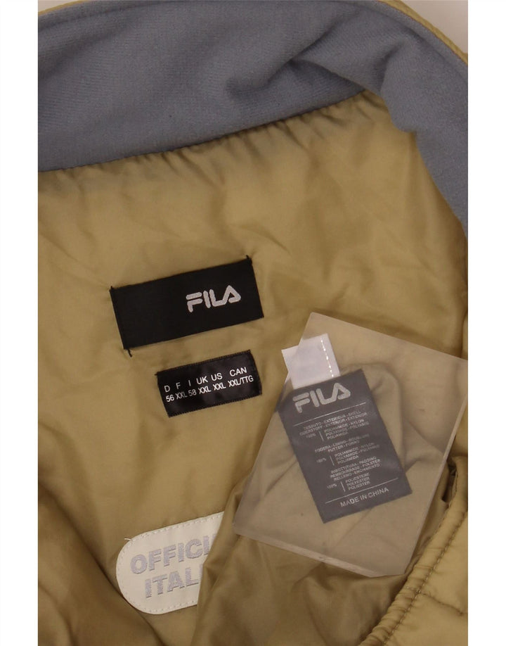 Мужская стеганая куртка FILA UK 44 2XL Бежевый Полиамид