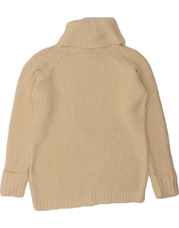 DOROTHY PERKINS Womens Roll Neck Jumper Sweater UK 12 Medium Beige Vintage Dorothy Perkins and Second-Hand Dorothy Perkins from Messina Hembry 