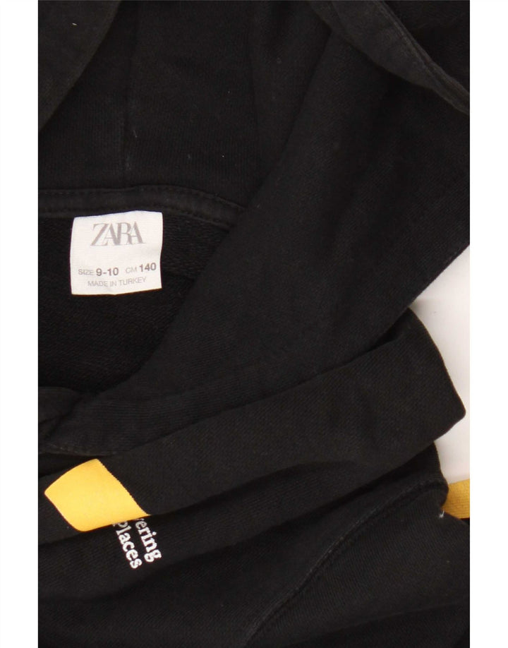 Джемпер с капюшоном Zara для мальчиков 9-10 лет, черный