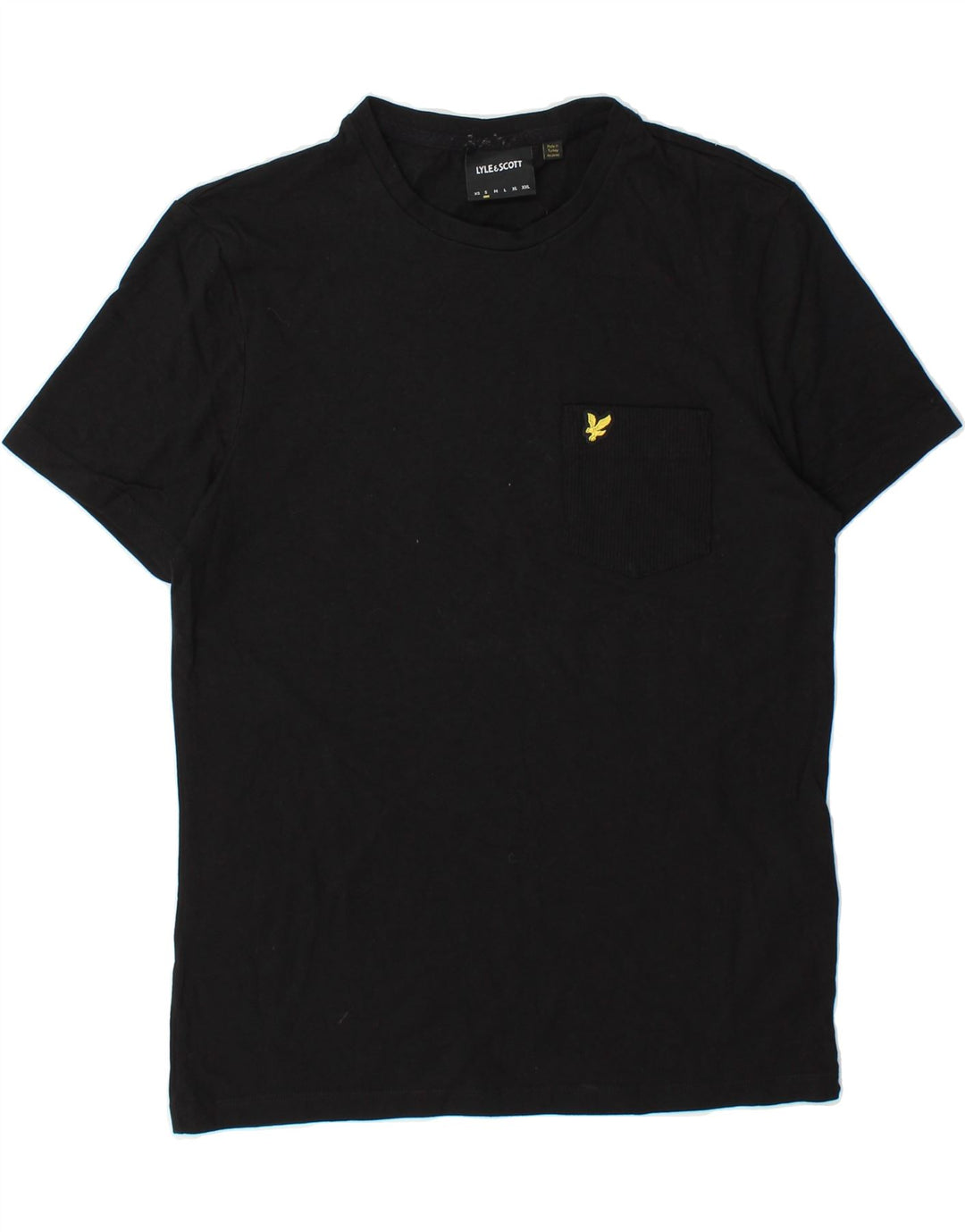 LYLE & SCOTT Mens T-Shirt Top Small Black Cotton Vintage Lyle & Scott and Second-Hand Lyle & Scott from Messina Hembry 