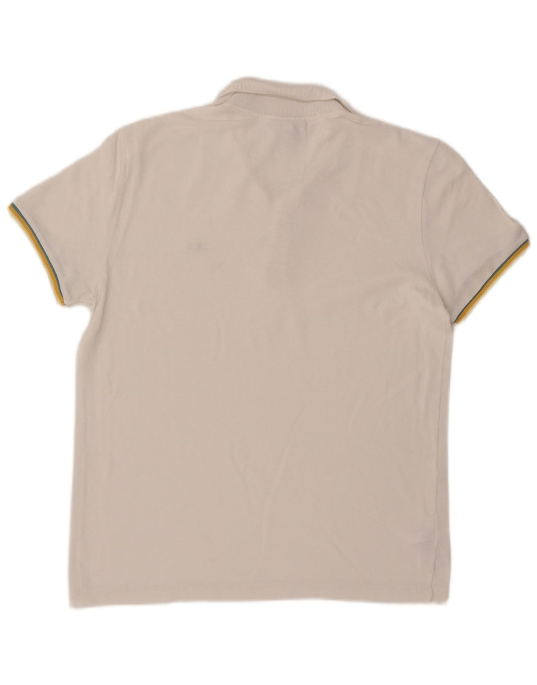 Мужская рубашка-поло приталенного кроя Lacoste, размер 5, большой белый хлопок