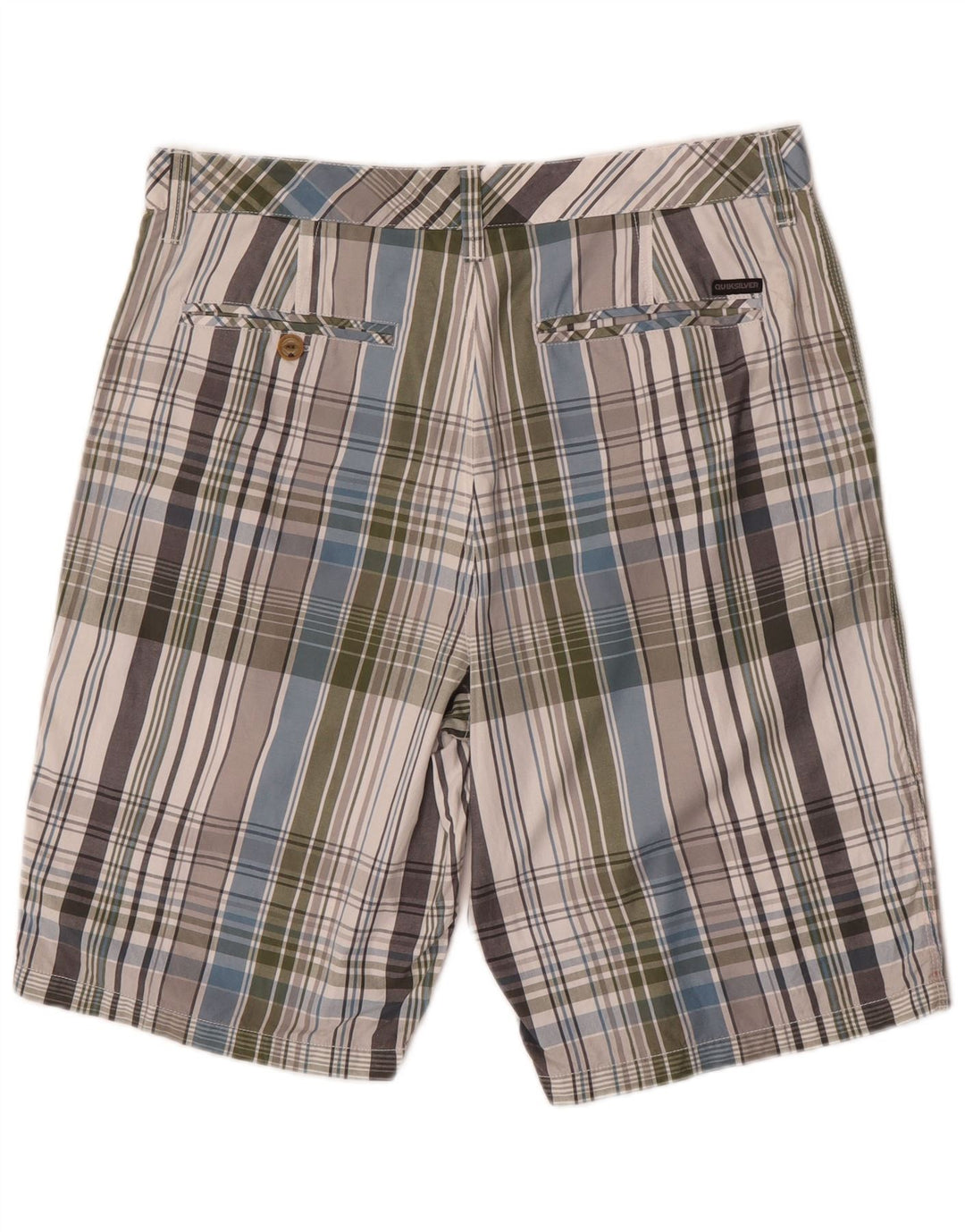 Мужские шорты чинос Quiksilver W34, хлопок, большая разноцветная клетка
