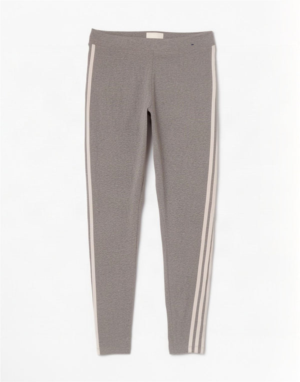Женские леггинсы Adidas UK 12/14, хлопок среднего серого цвета