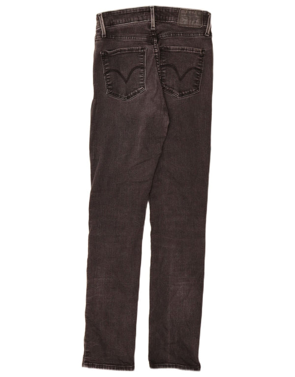 Женские классические джинсы скинни со средней посадкой LEVI'S США 2 XS W26 L28 Серый хлопок