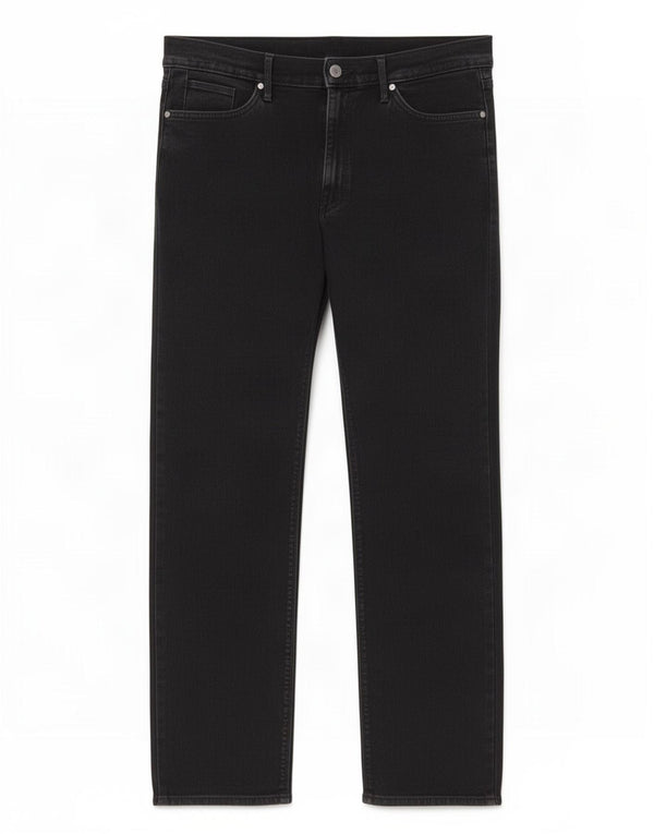 Мужские прямые джинсы Marks & Spencer W36 L31, черный хлопок