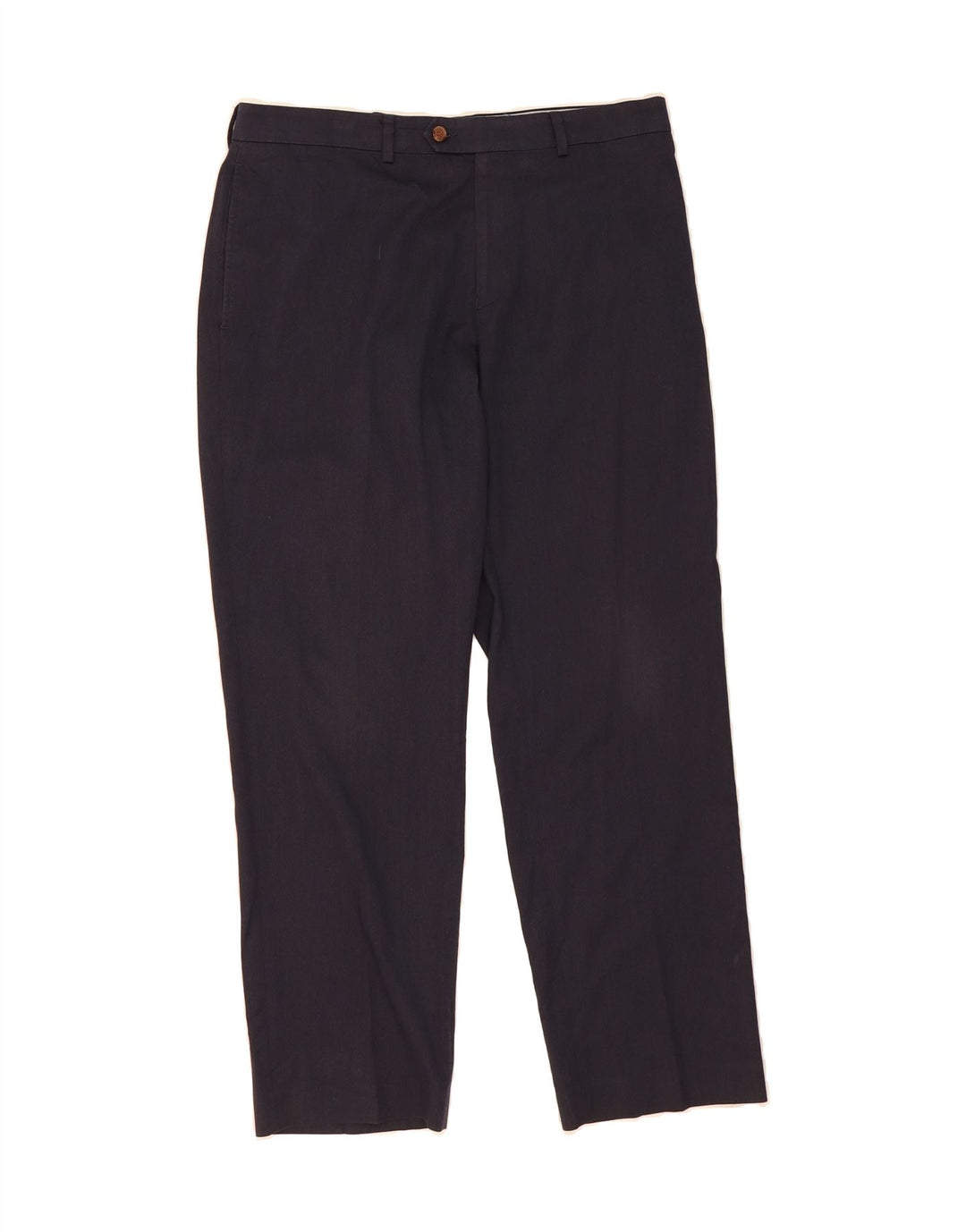 RALPH LAUREN Mens Straight Suit Trousers W34 L30 Navy Blue Polyester Vintage Ralph Lauren and Second-Hand Ralph Lauren from Messina Hembry 