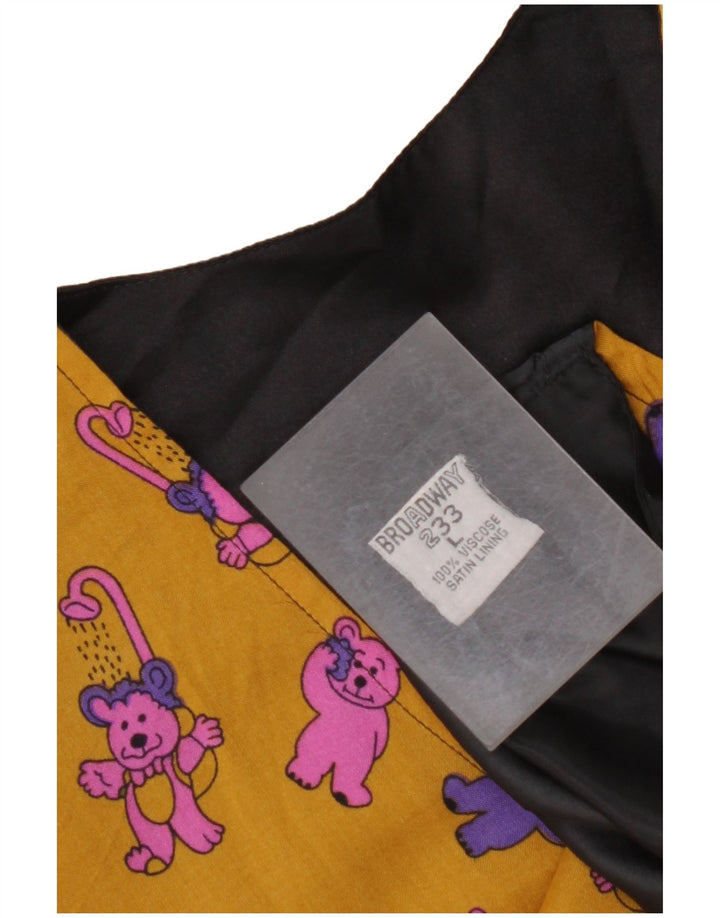 Мужской жилет BROADWAY с графическим рисунком, большой желтый, вискоза с цветными блоками