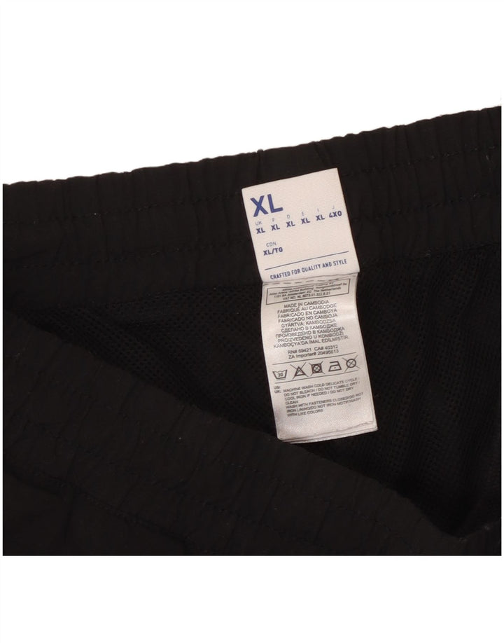 Мужские спортивные брюки Reebok Joggers XL, черные, полиэстер с цветными блоками