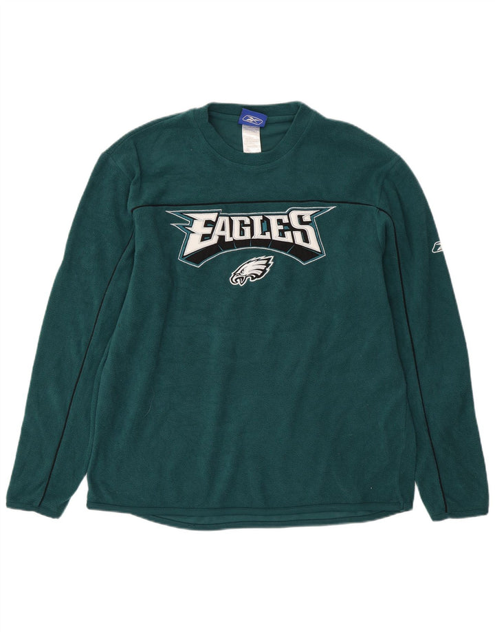 Мужской флисовый джемпер REEBOK Philadelphia Eagles, маленький зеленый