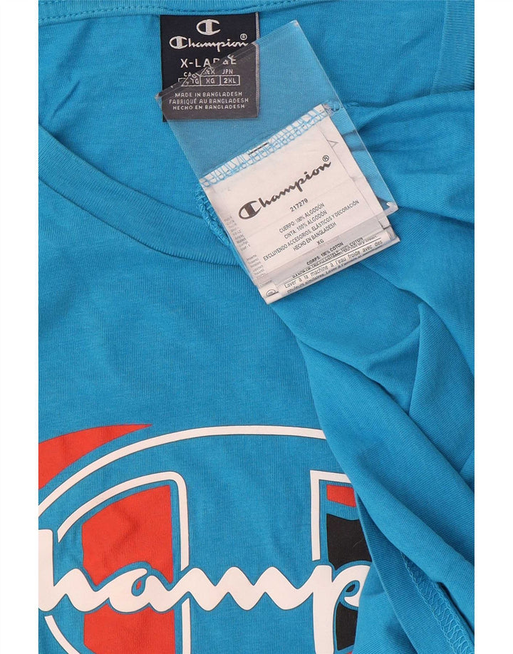 Мужская футболка с рисунком Champion Top XL, синяя