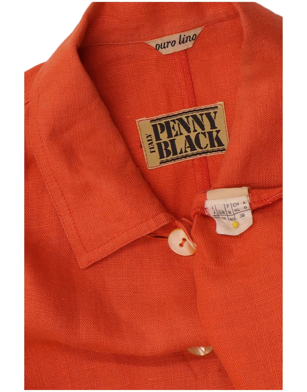 Женский пиджак Penny Black на 5 пуговицах, Великобритания, 12, средний оранжевый льняной пиджак