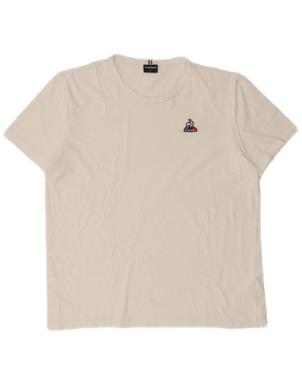 Мужская футболка Le Coq Sportif, большой белый хлопок