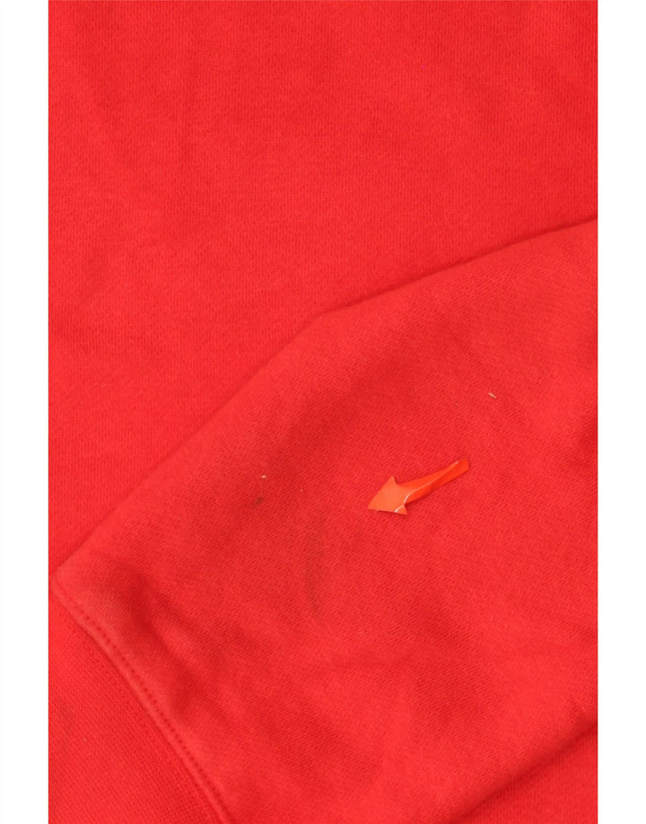 Мужской джемпер с капюшоном Nike, маленький красный, хлопковый