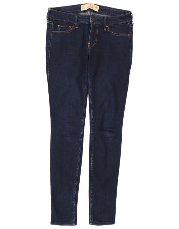 Женские джинсы суперскинни Hollister США 1 XS W25 L29 Темно-синий хлопок
