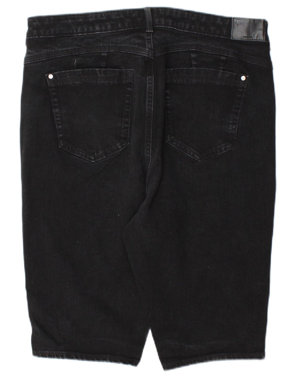 Женские джинсовые шорты Marks & Spencer UK 18 XL W36 Черные хлопковые