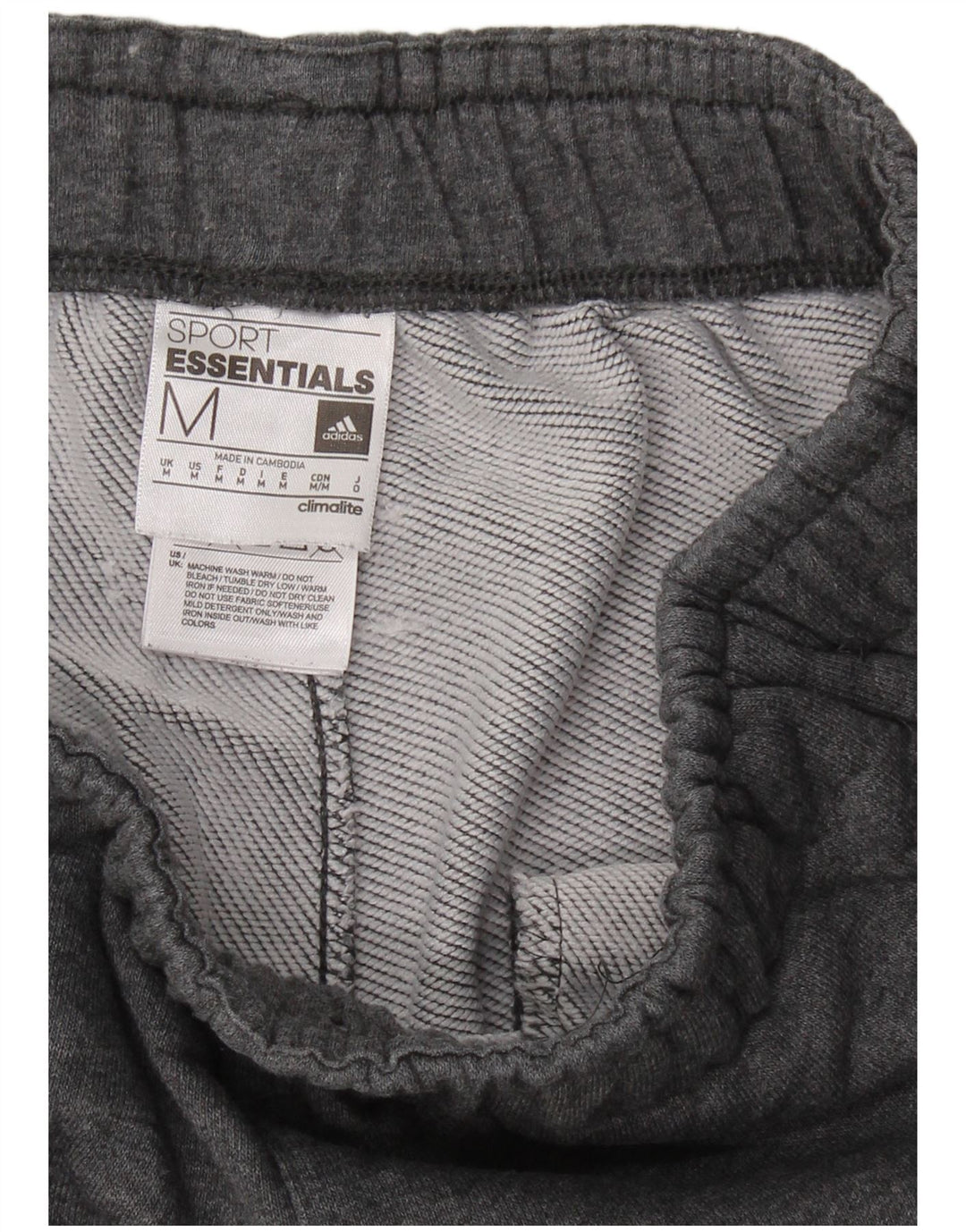 Мужские спортивные брюки ADIDAS Climalite, джоггеры, хлопок среднего серого цвета