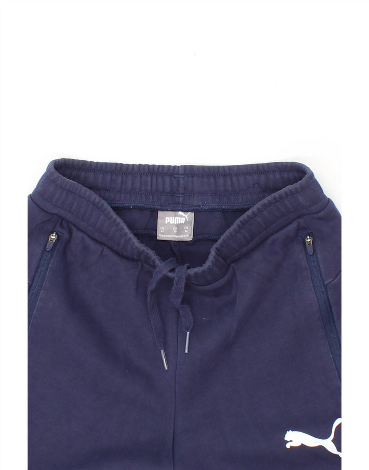 PUMA Mens Tracksuit Trousers XS Navy Blue Cotton Vintage Puma and Second-Hand Puma from Messina Hembry 