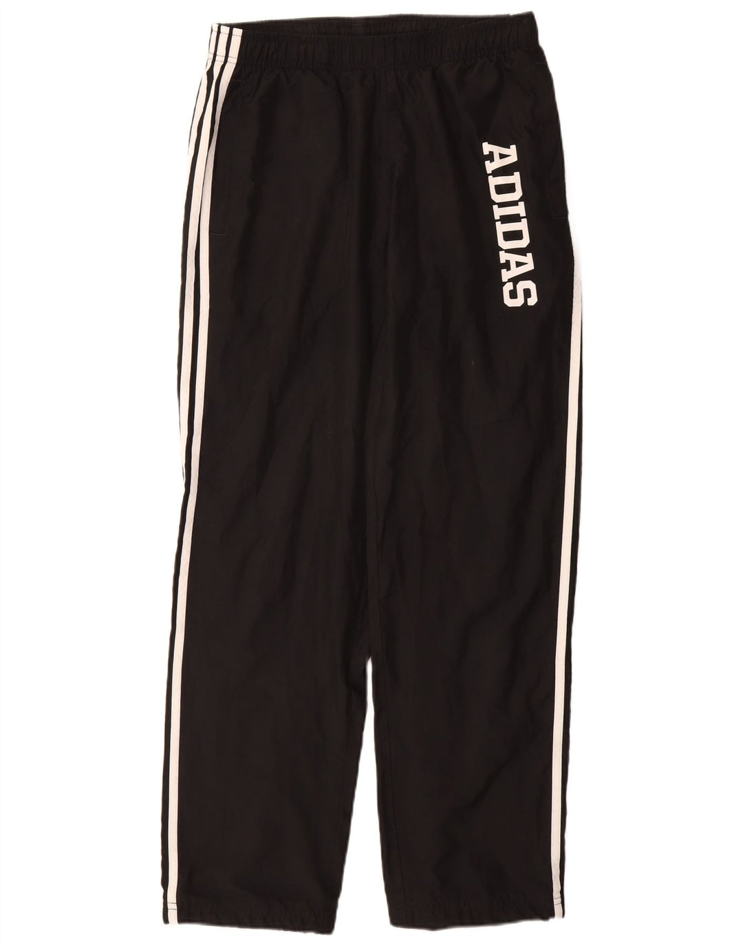 ADIDAS Mens Graphic Tracksuit Trousers Medium Black Polyester