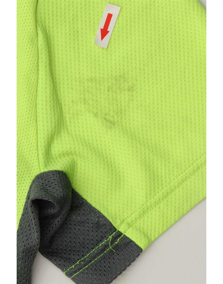 Мужская футболка Nike Dri Fit, верх, средний зеленый цвет, полиэстер с цветными блоками