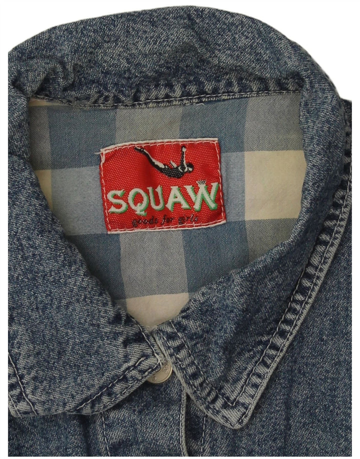 Женский джинсовый жилет Squaw UK 10, маленький синий