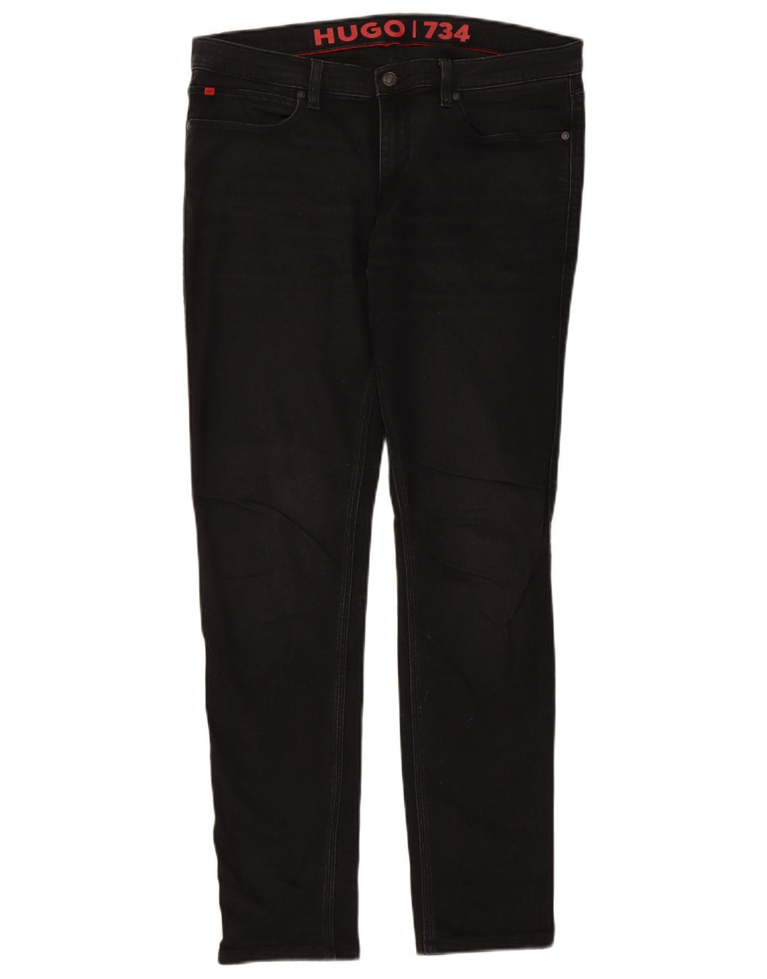 Мужские узкие джинсы Hugo Boss W33 L31, черный хлопок