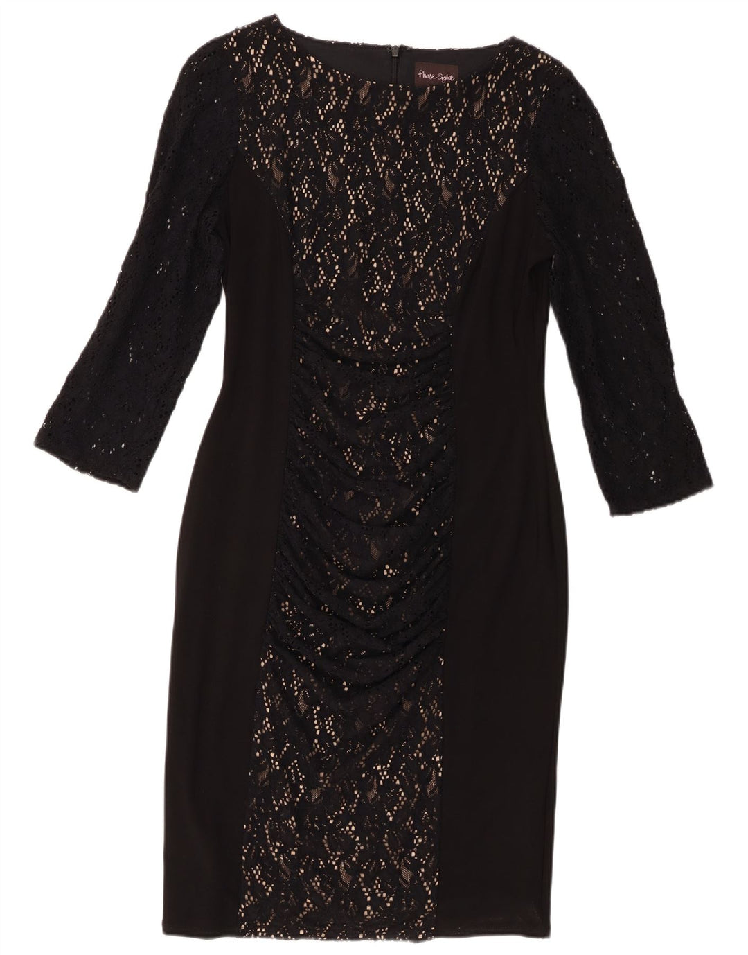 Женское платье-футляр Phase Eight с рукавом 3/4, Великобритания 14, средний черный с цветочным принтом