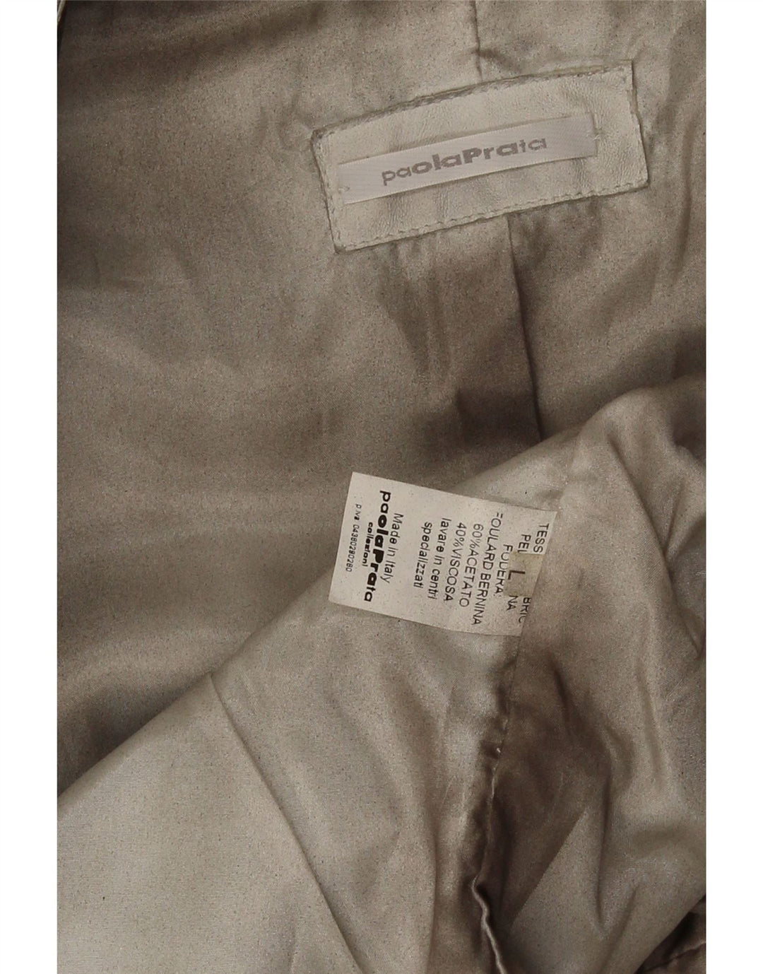 Женская замшевая куртка Paola Prata UK 14, большая коричневая кожаная