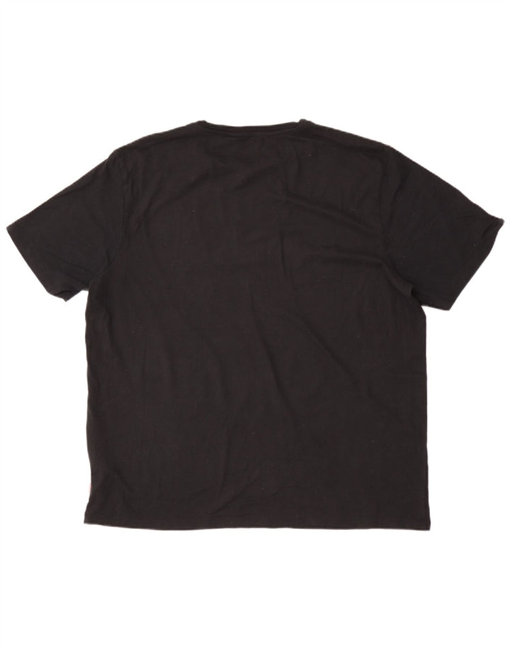 Мужская футболка с рисунком Levi's, топ 2XL, черный хлопок