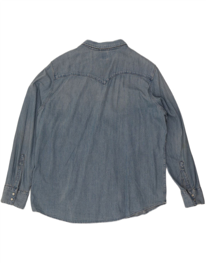 Мужская джинсовая рубашка Levi's Standard 2XL синяя