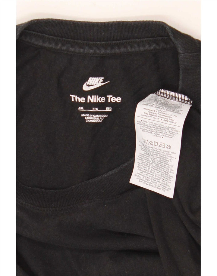 Мужская футболка Nike Top 2XL, черный хлопок