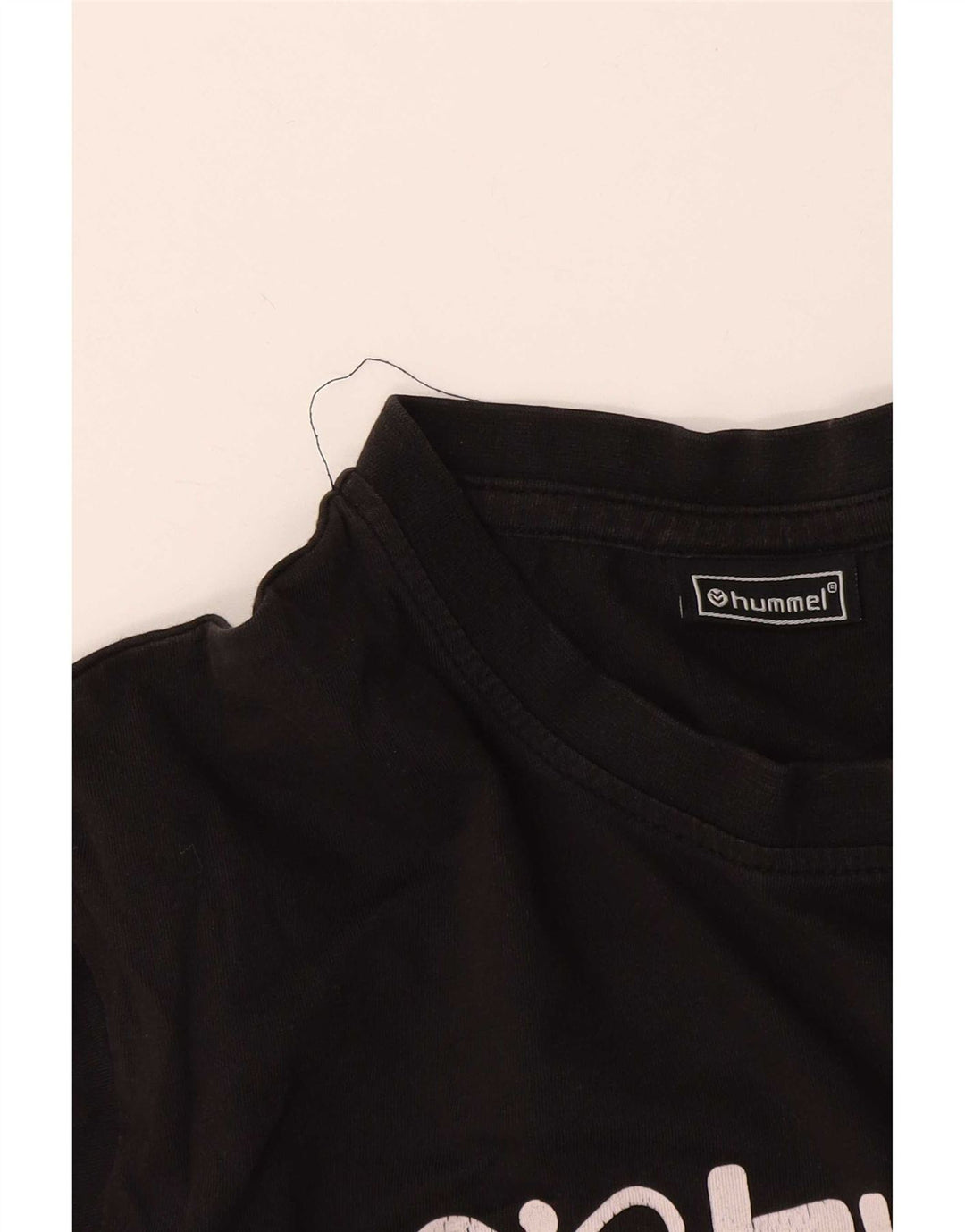Мужская футболка с рисунком Hummel, большая черная