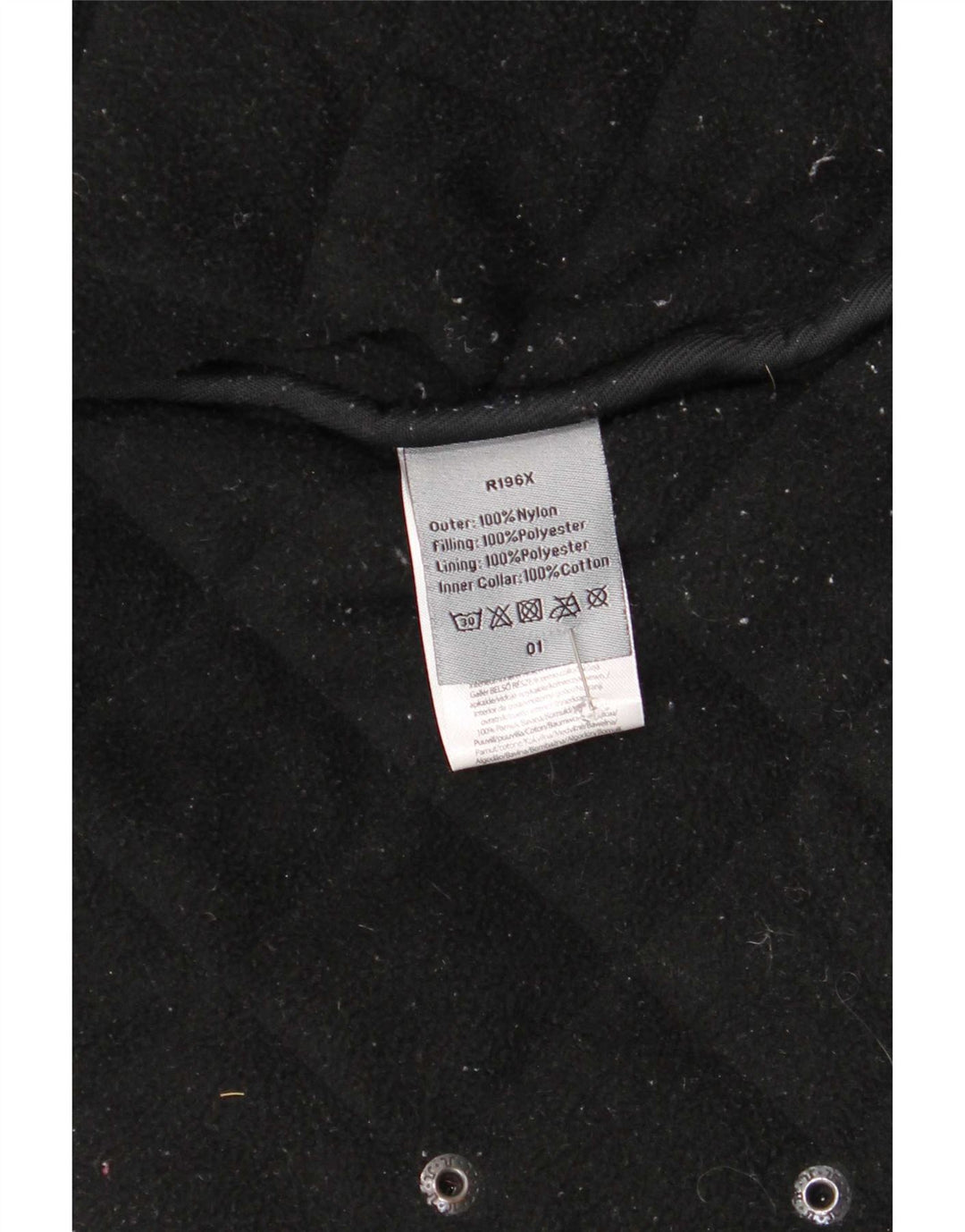 Винтажная мужская стеганая куртка UK 42 XL, черный нейлон