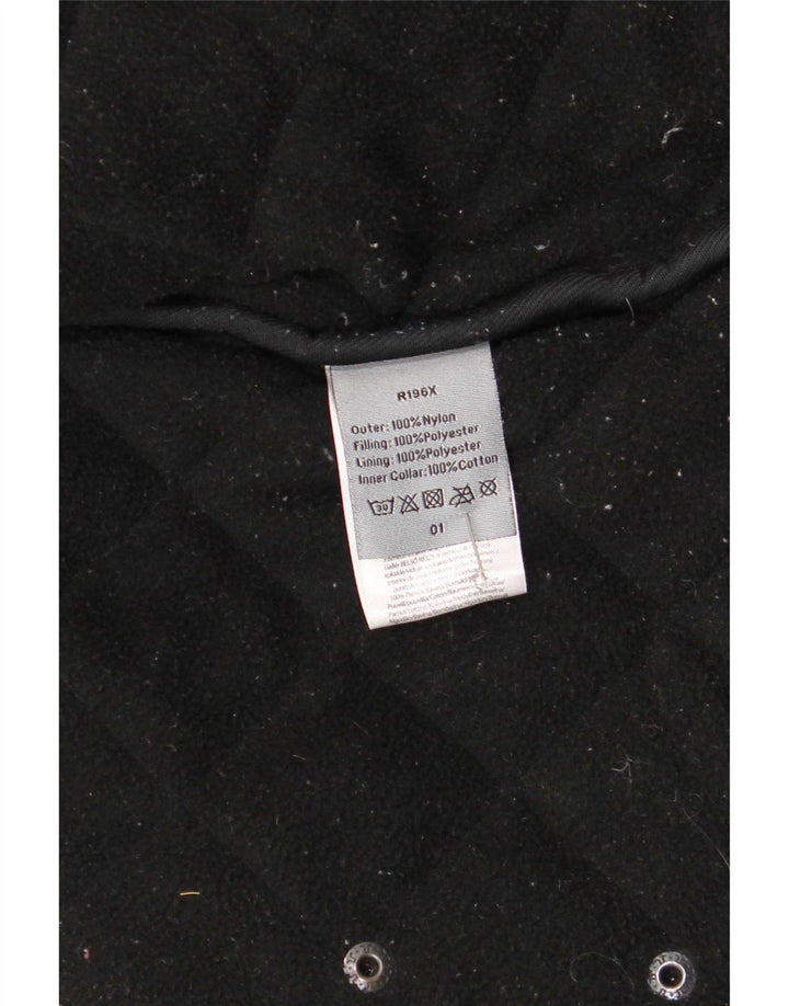 Винтажная мужская стеганая куртка UK 42 XL, черный нейлон