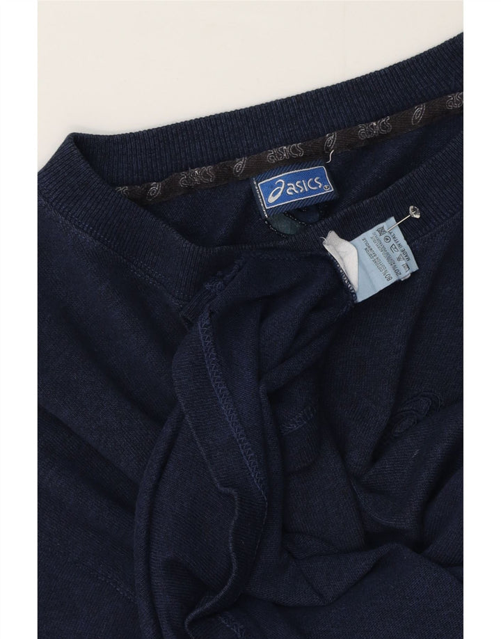 Мужская футболка Asics Top Medium Темно-синяя хлопковая