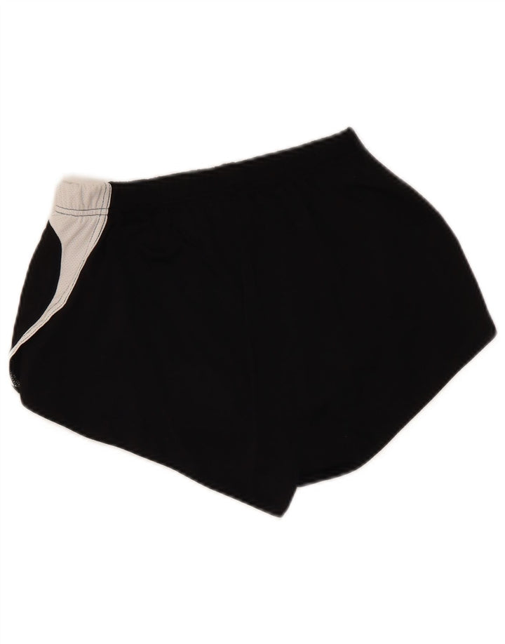 Женские спортивные шорты Asics UK 12, средние черные, полиэстер с цветными блоками