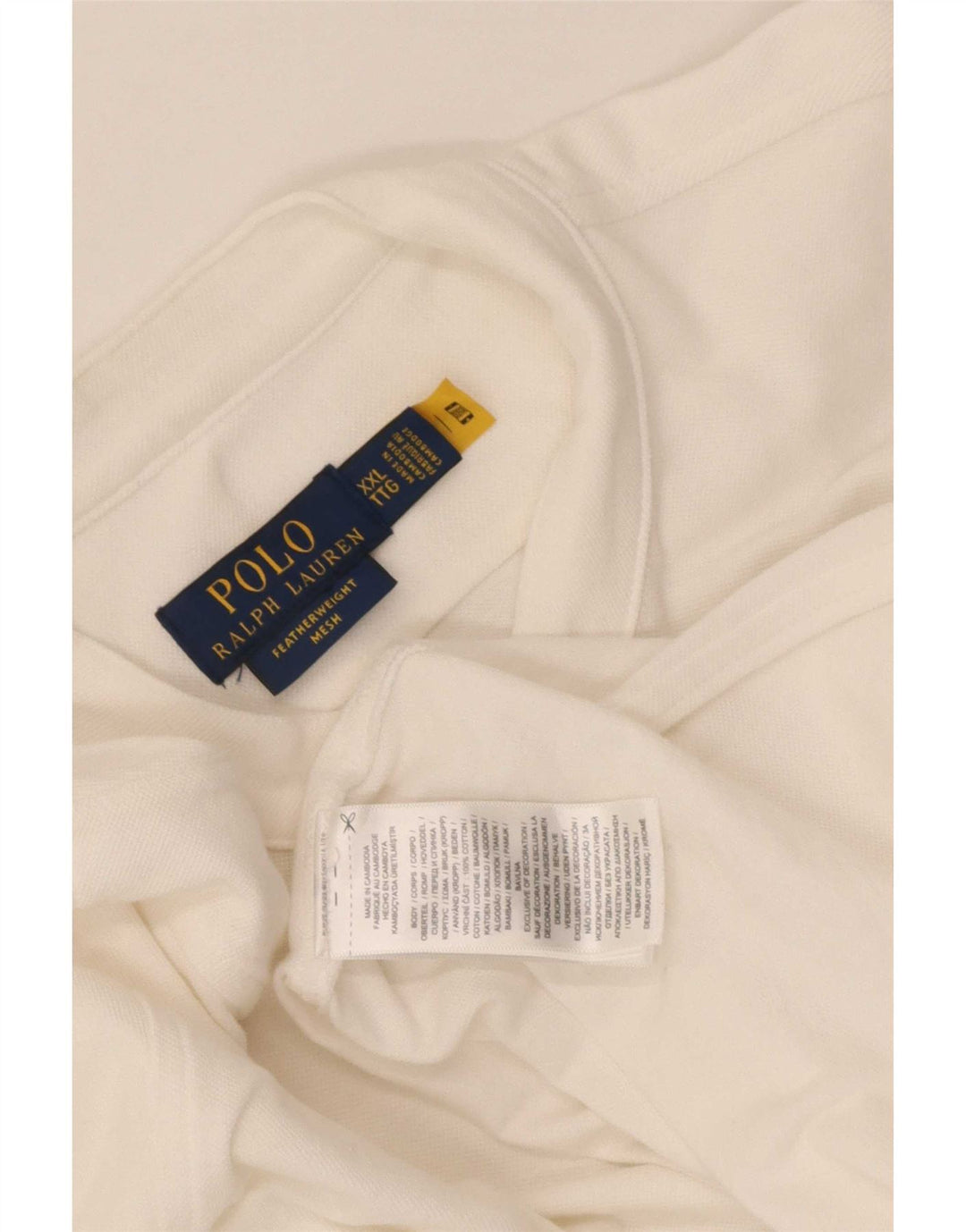 Мужская рубашка Polo Ralph Lauren 2XL, белый хлопок