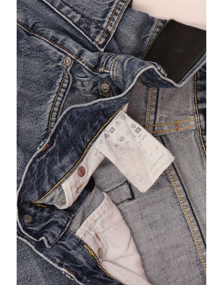 Мужские прямые джинсы Hugo Boss W34 L29 синие, хлопок