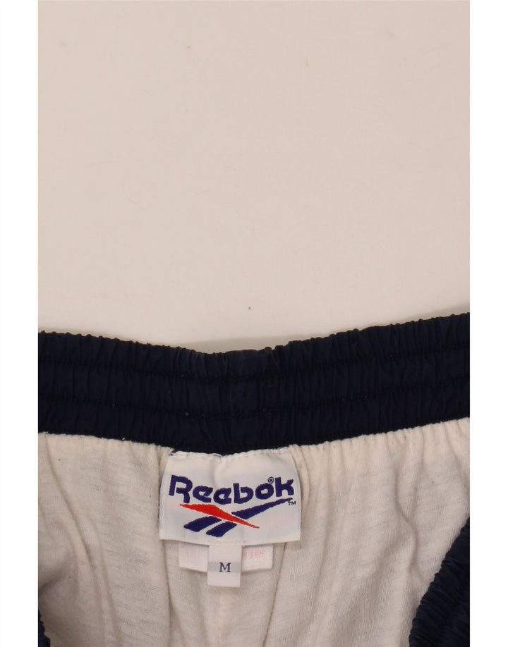 Мужские спортивные брюки Reebok, брюки-джоггеры среднего размера, темно-синие, нейлоновые