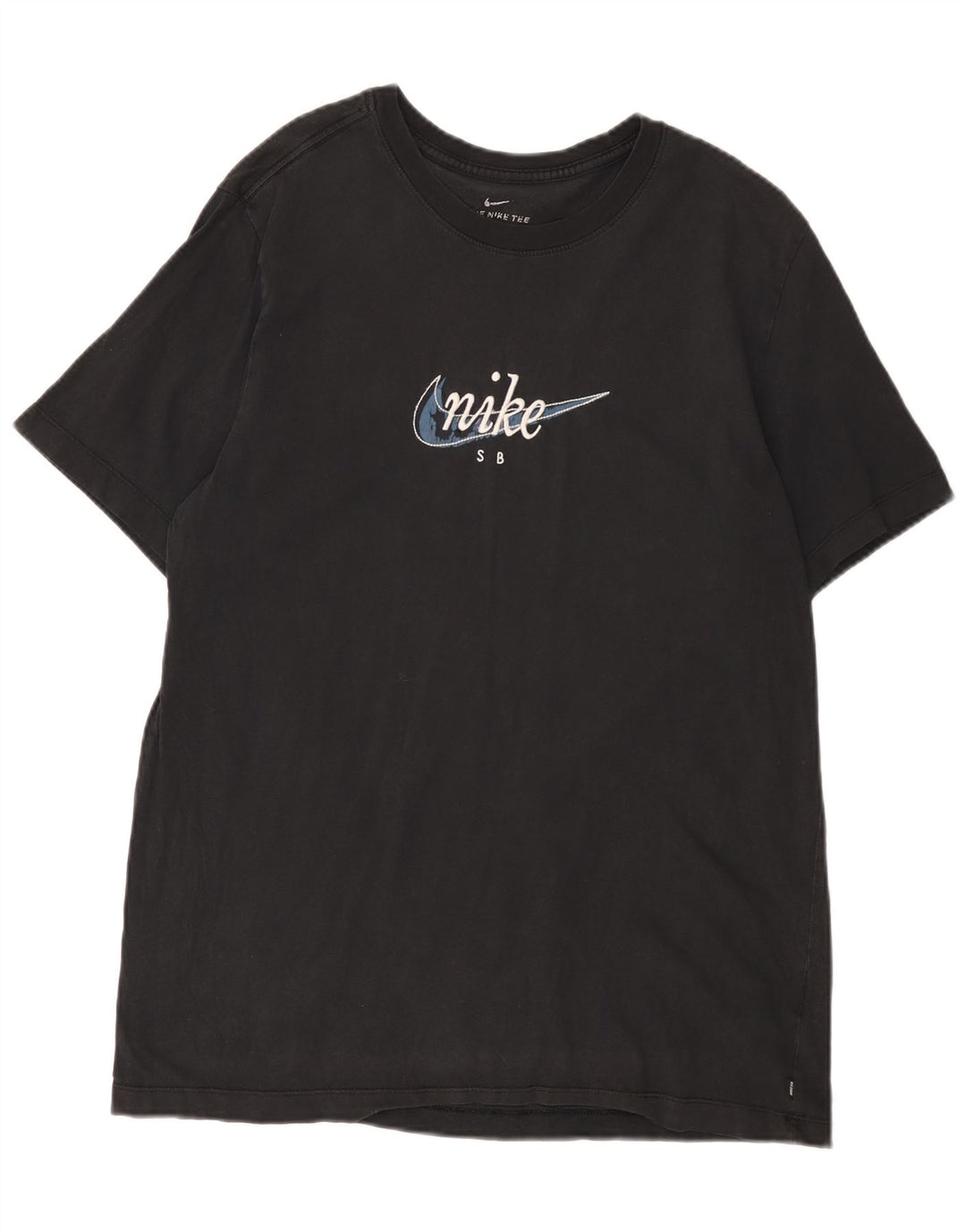 Мужская футболка с рисунком Nike, большая черная