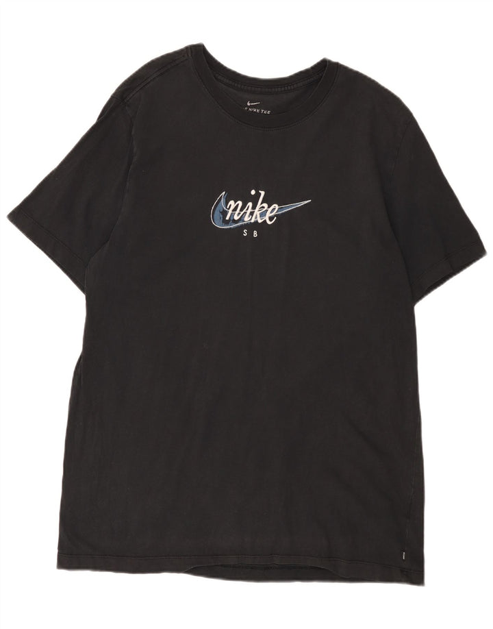 Мужская футболка с рисунком Nike, большая черная