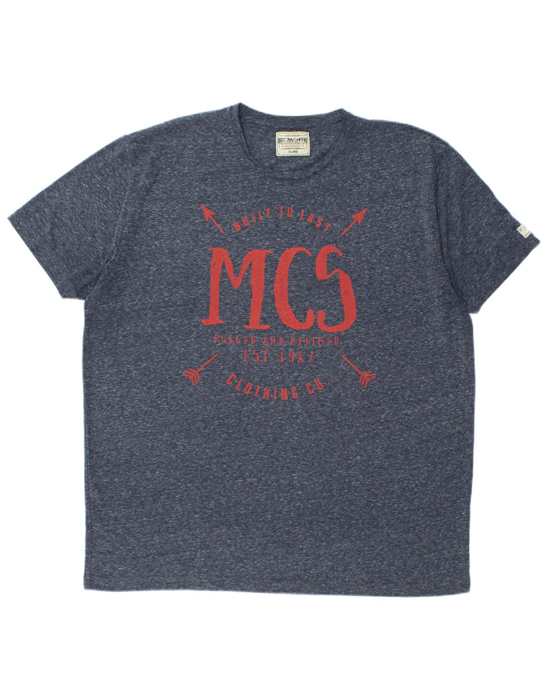 Мужская футболка Marlboro Classics с рисунком, верх 2XL, темно-синий полиэстер с крапинками