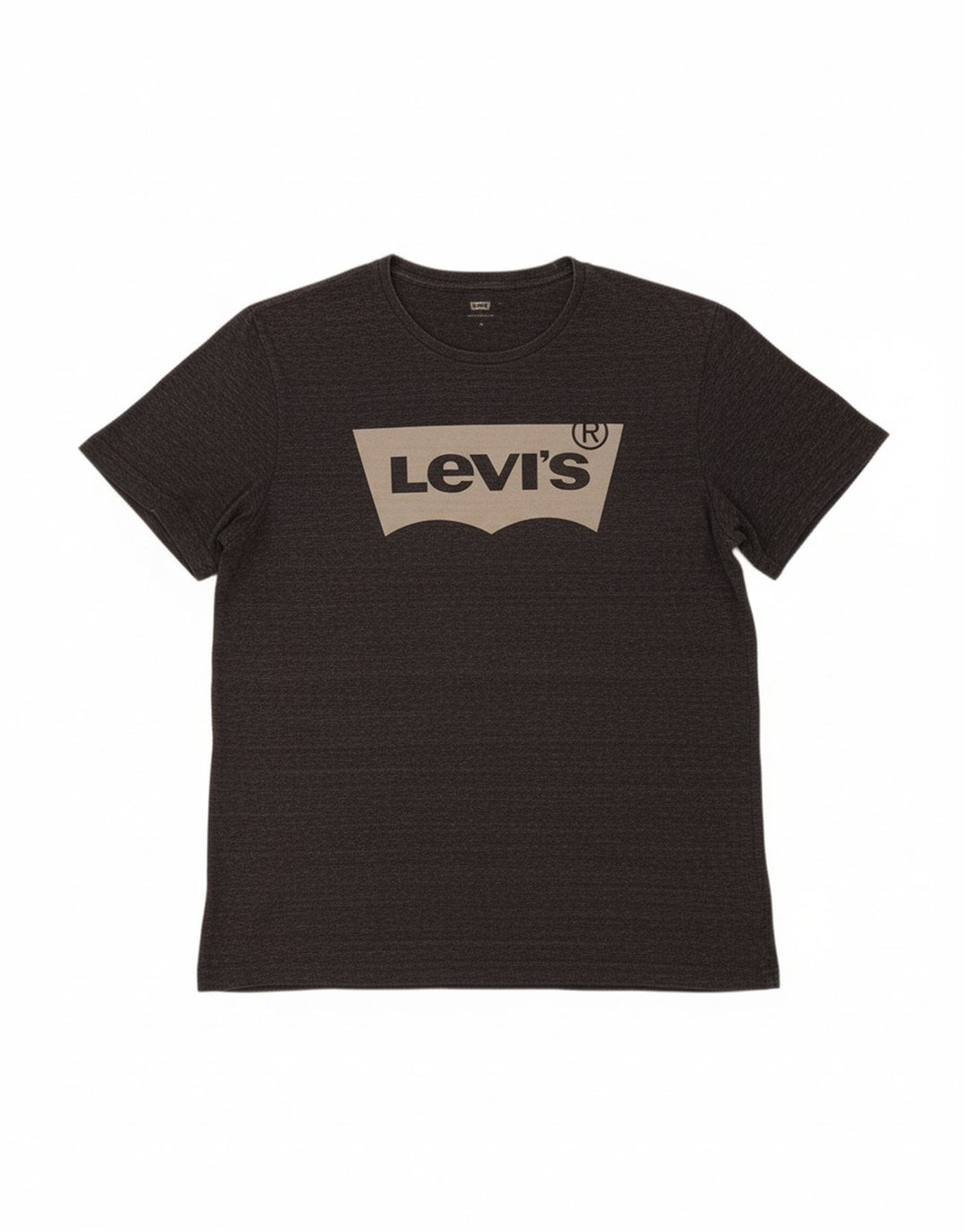 LEVI'S Mens Graphic T-Shirt Top Large Grey Flecked