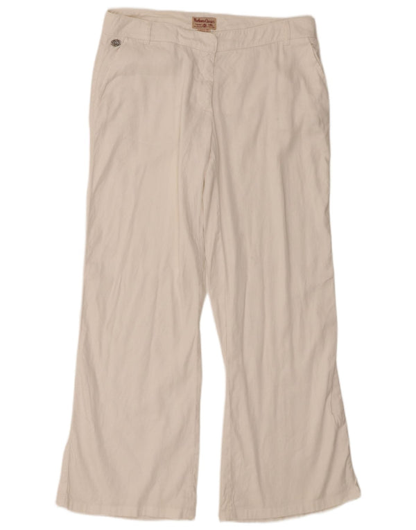 Женские брюки чинос Marlboro Classics Bootcut EU 44 XL W34 L31 Белый лен