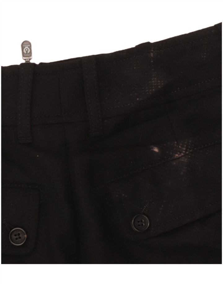 Belstaff Женская юбка-карандаш с рисунком IT 44 Medium W30 Черная шерсть