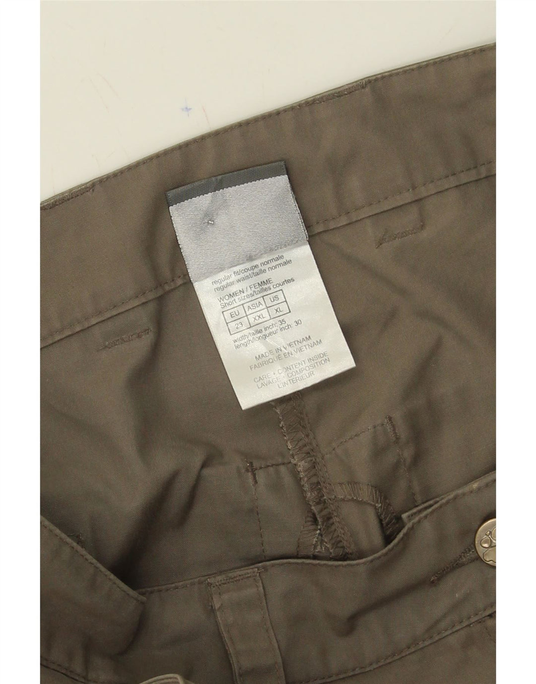 JACK WOLFSKIN Womens Straight Cargo Trousers W36 L30 Beige Polyamide Vintage Jack Wolfskin and Second-Hand Jack Wolfskin from Messina Hembry 