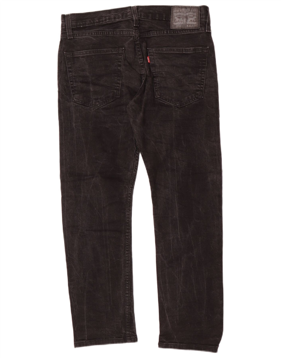 Мужские зауженные джинсы Levi's 502 W32 L27, черный хлопок